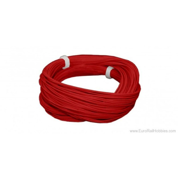 ESU 51943 - Thin Cable, Diameter 0.5mm, AWG36, 2A, 10m wound up, Red
