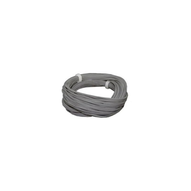 ESU 51946 - Thin Cable, Diameter 0.5mm, AWG36, 2A, 10m wound up, Grey   -