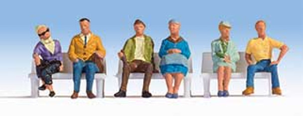 Walthers SceneMaster 949-6058 - Seated People pkg(6) - Set #2  - HO Scale