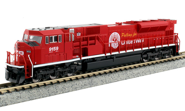 Kato 176-5628 - EMD SD90/43MAC DC Silent Canadian Pacific (CP) 9159 "Pulling for United Way" - N Scale