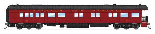 PRE-ORDER: Broadway Limited 8954 - Pullman Heavyweight Business Car Norfolk & Western (NW) 200 - HO Scale