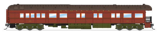 PRE-ORDER: Broadway Limited 8975 - Z74D Business Car Pennsylvania (PRR) 120, "Pennsylvania" - HO Scale