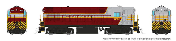 PRE-ORDER: Rapido 44029 - FM H16-44 DC Silent Canadian Pacific (CP) 8710 - HO Scale