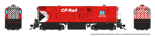 PRE-ORDER: Rapido 44538 - FM H16-44 w/ DCC and Sound Canadian Pacific (CP) 8709 - HO Scale