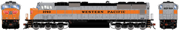PRE-ORDER: Athearn Genesis 1600 - EMD SD70M DC Silent Western Pacific (WP) 3703 - HO Scale
