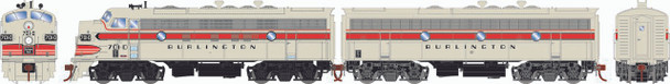 PRE-ORDER: Athearn Genesis 1631 - EMD F7A/F7B DC Silent Colorado and Southern (C&S) 701-D, 701-C - HO Scale