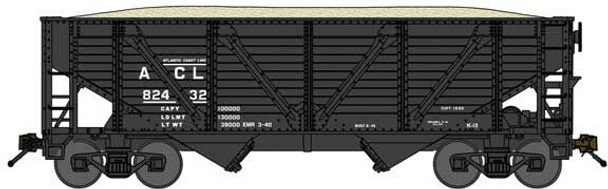 Bluford Shops 63110 - 2-Bay War Emergency Composite Hopper w/ Coal Load Atlantic Coast Line (ACL) 82432 - N Scale