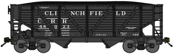 Bluford Shops 63141 - 2-Bay War Emergency Composite Hopper w/ Coal Load Clinchfield (CRR) 48472 - N Scale