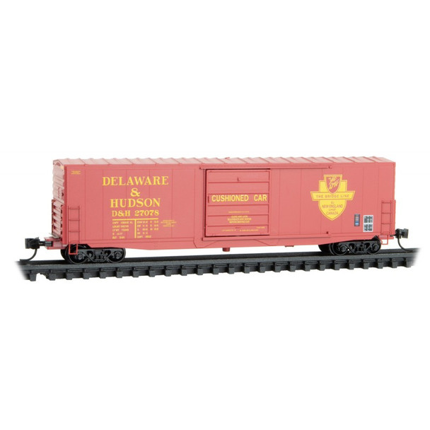 Micro-Trains Line 18000420 - 50' Standard Box Car Delaware & Hudson (D&H) 27078 - N Scale