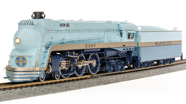 Broadway Limited 7352 - Baldwin 4-6-4 "Blue Goose" w/ DCC and Sound Atchison, Topeka and Santa Fe (ATSF) 3460, 1939 Appearance - HO Scale