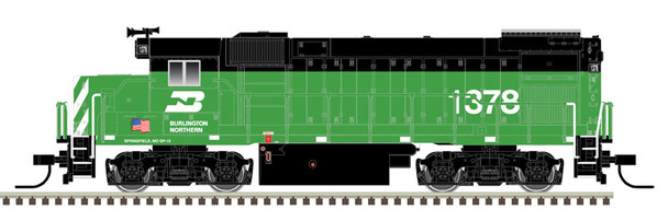 Atlas 40004984 - EMD GP15-1 DC Silent Burlington Northern (BN) 1378 Flag - N Scale