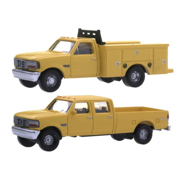 Atlas 60000150 - F-250,350 Pickup Trucks 2 set Safety Yellow  - N Scale