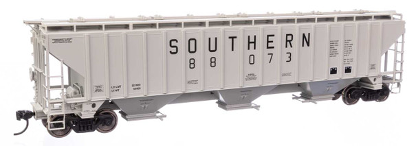Walthers Mainline 910-49053 - 57' Trinity 4750 3-Bay Covered Hopper Southern (SOU) 88073 - HO Scale