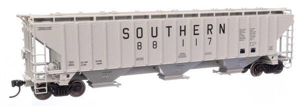 Walthers Mainline 910-49055 - 57' Trinity 4750 3-Bay Covered Hopper Southern (SOU) 88117 - HO Scale