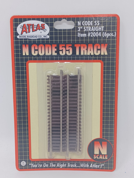 Atlas 2004 - Code 55 3" Straight 6 pcs  - N Scale