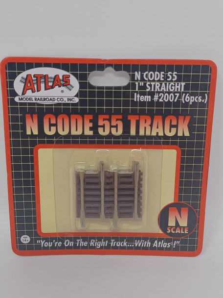 Atlas 2007 - Code 55 1" Straight 6 pcs  - N Scale