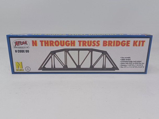 Atlas 2570 - Code 80 Through Truss Bridge Black  - N Scale