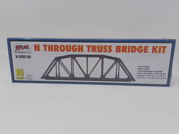 Atlas 2571 - Code 80 Through Truss Bridge Silver  - N Scale