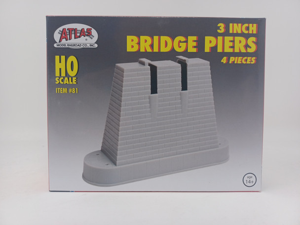 Atlas 81 - Bridge Pier 3"  - HO Scale