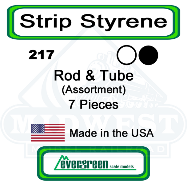 Evergreen 217 - Styrene Rod and Tube Assortment