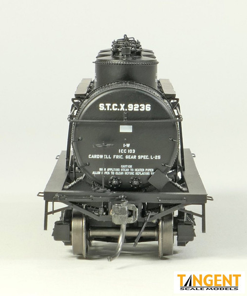 Tangent Scale Models 11513-10 - 6,000 Gallon 3 Dome Tank Car Standard Tank Car Company STCX 9236 - HO Scale