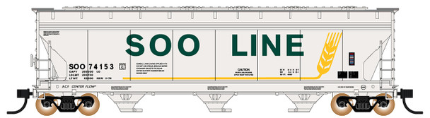 InterMountain 67056-24 - ACF 4650 3 Bay Hopper Soo Line (SOO) 74228 - N Scale