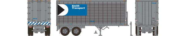 Rapido 403077 - 26' Can-Car Dry Van Trailer Smith Transport 7629 - HO Scale