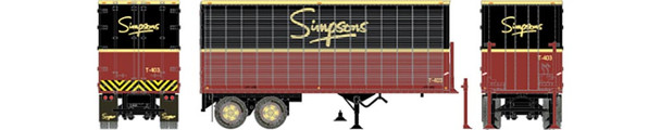 Rapido 403080 - 26' Can-Car Dry Van Trailer Simpsons T412 - HO Scale