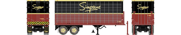 Rapido 403081 - 26' Can-Car Dry Van Trailer Simpsons T440 - HO Scale
