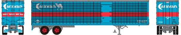Rapido 403116 - 45' Trailmobile Dry Van Trailer w/side door Caravan Leasing 121641 - HO Scale