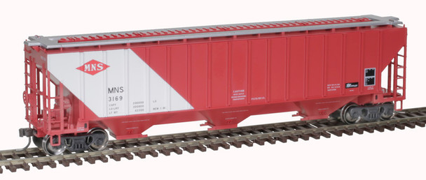 Atlas 20006645 - Thrall 4750 Covered Hopper Minneapolis, Northfield & Southern (MNS) 3183 - HO Scale