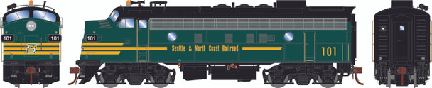 PRE-ORDER: Athearn Genesis 1709 - EMD F7A DC Silent Seattle & North Coast (SNCT) 101 - HO Scale