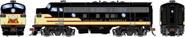 PRE-ORDER: Athearn Genesis 1712 - EMD F7A DC Silent Louisville & Nashville (L&N) 831 - HO Scale