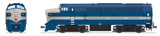 Broadway Limited 8286 - Baldwin RF-16 'Sharknose' A DC Silent Missouri Pacific (MP) 204 - HO Scale