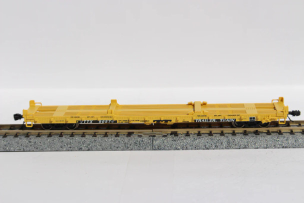 Jacksonville Terminal Co 777008 - Pullman Standard 60' Flat Car Trailer Train (VTTX) 92277 - N Scale