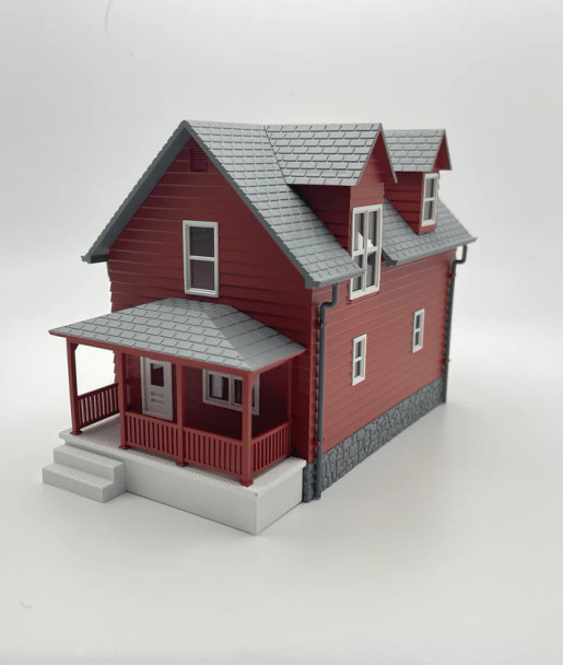 Rock Island Hobby  042101 - Red House Built Up  - HO Scale