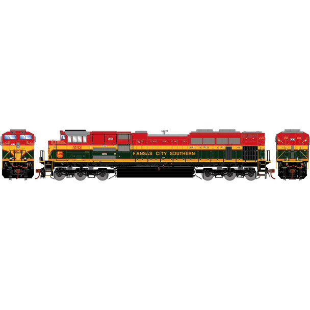 Athearn Genesis 75743 - EMD SD70ACe DC Silent Kansas City Southern (KCS) 4143 - HO Scale