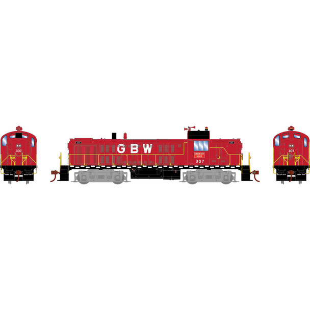Athearn 28684 - ALCo RS-3 DC Silent Green Bay & Western (GBW) 307 - HO Scale