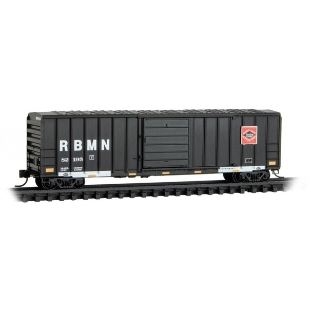 Micro-Trains Line 02500426 - 50' Rib Side Box Car, Single Door w/o Roofwalk Reading Blue Mountain and Northern Railroad (RBMN) 82195 - N Scale