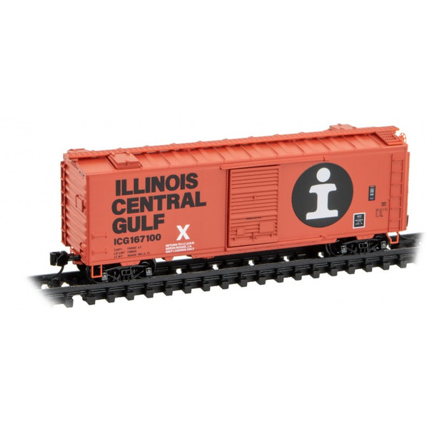 Micro-Trains Line 02000137 - 40' Standard Box Car, Single Door Illinois Central Gulf (ICG) 167100 - N Scale