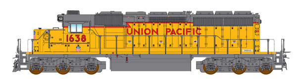 InterMountain 69372-04 - EMD SD40N DC Silent Union Pacific (UP) 1654 Q Fan - N Scale