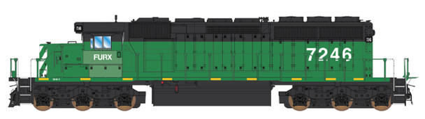 InterMountain 69387-06 - EMD SD40-2 DC Silent First Union Rail (FURX) 8126 - N Scale