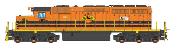 InterMountain 69391(S)-01 - EMD SD40-2 w/ DCC and Sound Marquette Rail, LLC (MQT) (GWRR) 3389 - N Scale