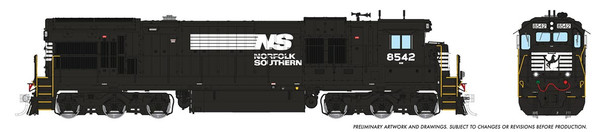 PRE-ORDER: Rapido 42624 - GE C36-7 w/ DCC and Sound Norfolk Southern (NS) 8539 - HO Scale