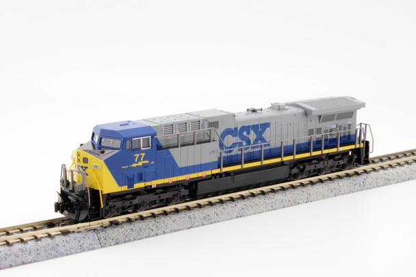 Kato 176-7043-DCC - GE AC4400CW w/ DCC Non Sound CSX (CSXT) 77 - N Scale