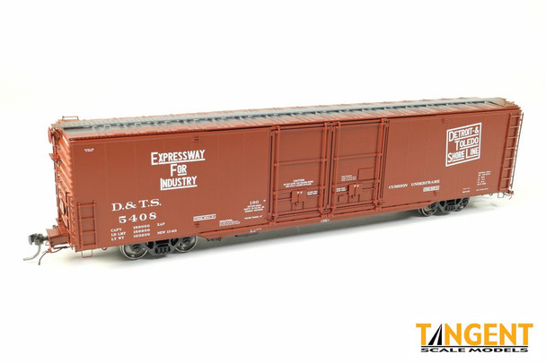 Tangent Scale Models 33016-04 - 6000 CuFt 60' Double Door Box Car Detroit & Toledo Shoreline (D&TS) 5406 - HO Scale