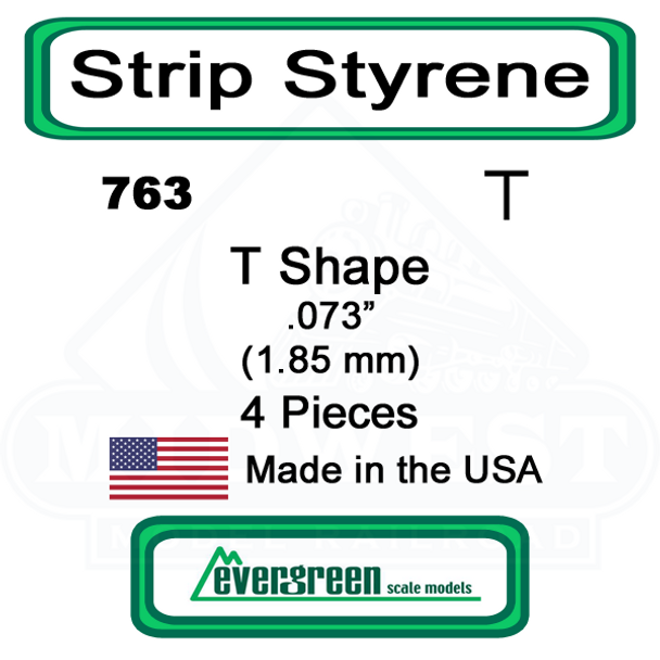 Evergreen 763 -  Styrene Ts .073"