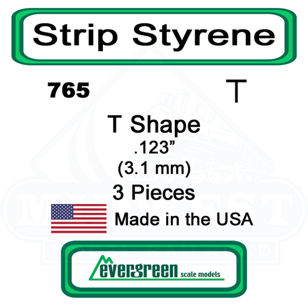 Evergreen 765 -  Styrene Ts .123"