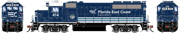 PRE-ORDER: Athearn Genesis 1763 - EMD GP40-2 w/ DCC and Sound Florida East Coast (FEC) 414 - HO Scale