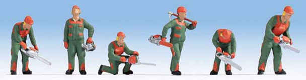 Noch 15061 - 6 Forest Workers  - HO Scale